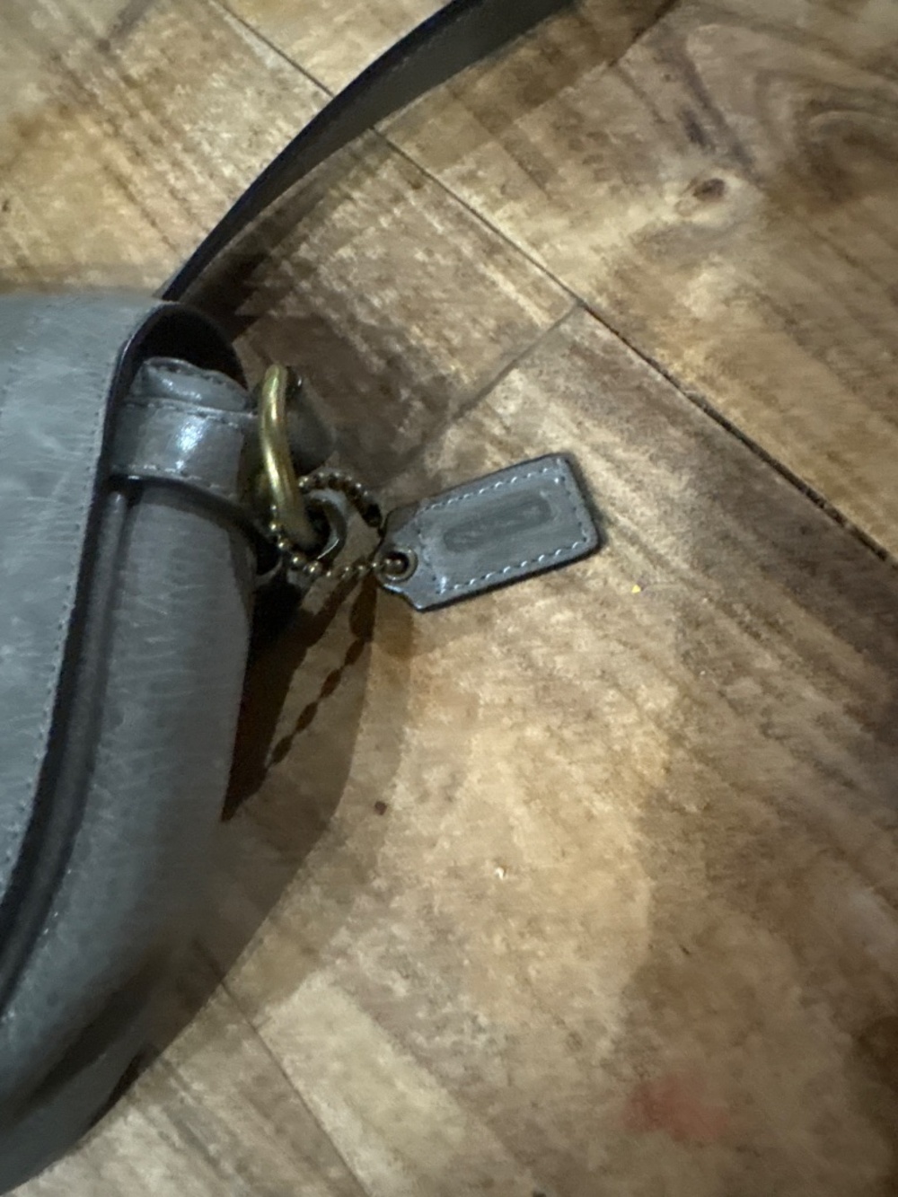 Coach vintage Garcia saddle bag crossbody, gray - Picture 2 of 6